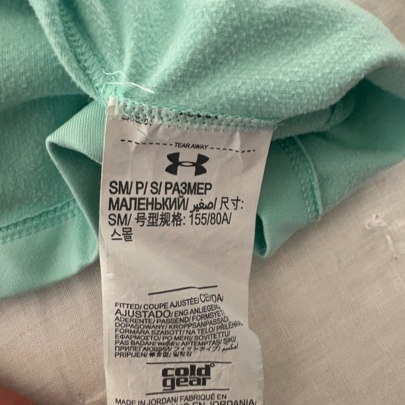 Under Armour Mint Green Half-Zip Hoodie - Picture 4 of 4